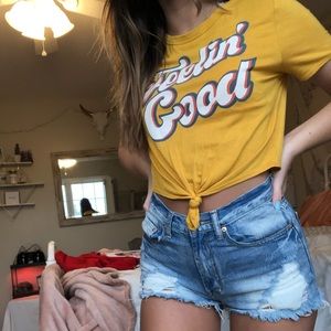 70’s vibe crop top